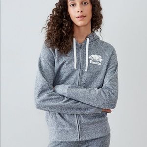 Roots Salt and Pepper Original Full Zip Hoodie - XS - like new only worn once